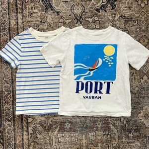 HM Kids White and Blue T-Shirt Set